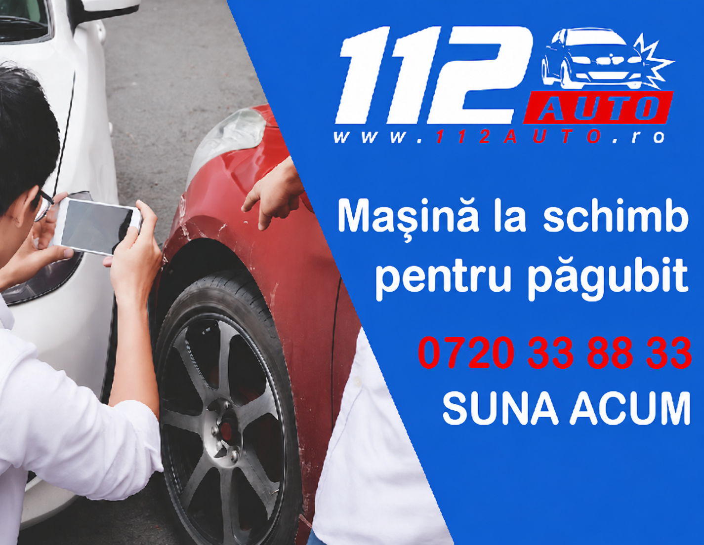 Mașină la schimb pentru păgubit